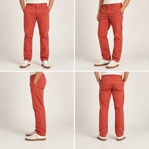 GANT Rugger New Haven Chino Pants Men’s 34x34 Rust Orange Cotton